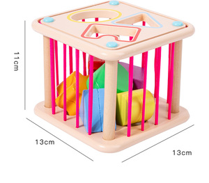 Cubo Educativo Multifunzionale <span class=keywords><strong>per</strong></span> <span class=keywords><strong>Bambini</strong></span>, Gioco <span class=keywords><strong>di</strong></span> Abbinamento Forme <span class=keywords><strong>per</strong></span> lo Sviluppo della Motricità Fine - Product Image 6