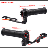 Poignées chauffantes pour moto WUPP 12V, 22 mm (7/8 po), chauffe-poignées universel pour moto