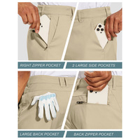 Op maat gemaakte heren golfshorts, 7 inch inseam, stretch, elastische tailleband, met zakken, nylon, performance, casual, dress shorts, OEM