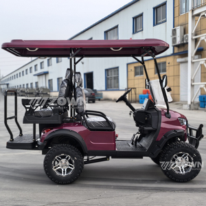 Voiturette de golf électrique tout-terrain 4 roues, sièges en cuir de luxe, absorption des chocs, OEM ODM, idéale pour les centres de villégiature et les clubs de golf - Vente chaude - Product Image 3