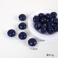 Grand modèle de fruits artificiels en PVC (myrtilles), décoration de gâteaux et de pains simulés, accessoires artisanaux faits à la main