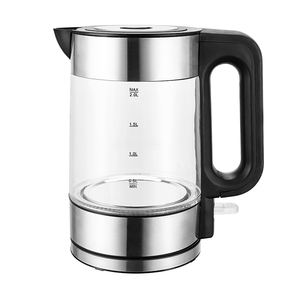 Bouilloire électrique en verre 2L, base rotative à 360 degrés, sans fil, arrêt automatique, fonction maintien au chaud, double fonction bouilloire, sûre et durable - Product Image 6