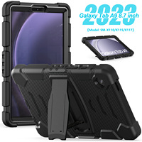 Housse de protection pour tablette résistante aux chocs pour enfants de 8,7 pouces, étui en plastique robuste pour Samsung Galaxy Tab A9