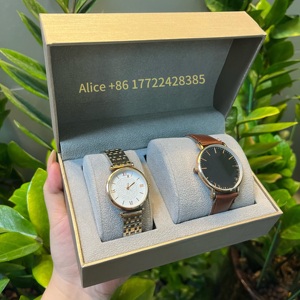 Factory Direct <b>Leather</b> Watch Box Custom PU Lining Watch&<b>bracelet</b> Storage Box with Custom Logo Luxury Watch Packaging for Woman - Product Image 5