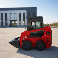 Chargeuse compacte diesel certifiée EPA avec service OEM, transmission 4x4, pneus tout-terrain, vitesse de fonctionnement rapide pour travaux de jardinage