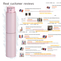 Flacon pulvérisateur miniature rechargeable personnalisé en usine, 8 ml, atomiseur de parfum rechargeable à visser, flacon d'échantillon cosmétique