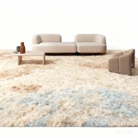 DIY özelleştirme tafting kilim orman mantar halı pedi özelleştirilmiş alan 3D püsküllü lüks soyut halı paspas