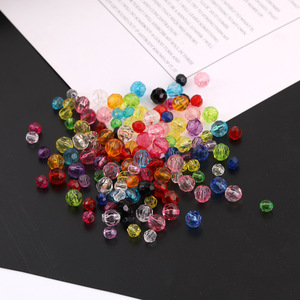 Acrylic Round <b>Beads</b> 6mm Multicolor <b>Loose</b> <b>Beads</b> For Bracelet Making DIY Jewelry Making Supplies - Product Image 2
