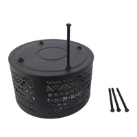 Poêle à bois portable LULING en acier au carbone pour le camping, le jardin, les activités de cuisson en plein air
