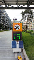 Caméra Détecteur de Vitesse Solaire Professionnelle avec LED à Atténuation Automatique pour Surveillance de Chantier et Alerte de Sécurité