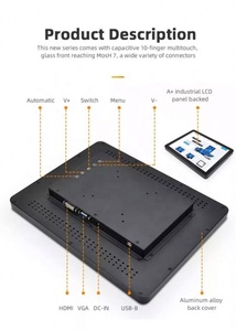 Fanless Industrial Panel Pc Panel <b>Computer</b> 7/10.1/15 Inch Touchscreen Embedded 15'' Pc Panel Pc Industrial - Product Image 4