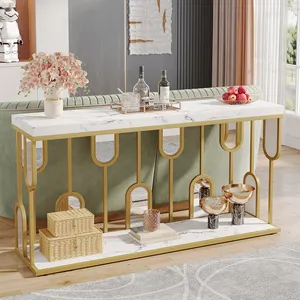 Home Decor Sofa Table Design Hall Way Console Table Furniture Entryway Gold Elegant Console Table