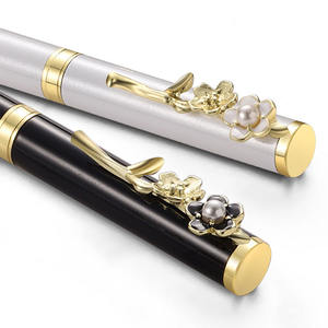 ปากกาลูกลื่นโลหะพรีเมียมลายดอกไม้สุดหรู สำหรับเป็นของขวัญทางธุรกิจ - Product Image 4