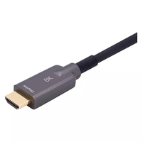 Câble optique actif blindé ZSWinner WS-9860 Or pour 8K, conducteur en cuivre nu, blindage combiné pour multimédia