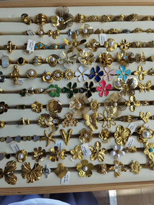 Hợp thời trang hot Lady vòng thép không gỉ ngón đeo Nhẫn lớn Chunky đồ trang sức Punk chống phai người phụ nữ Hoa Vòng - Product Image 4