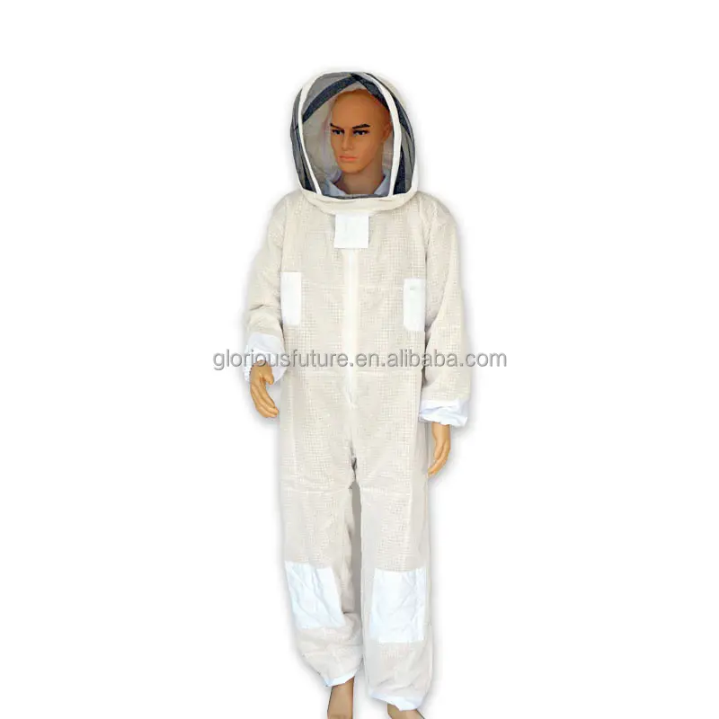 Very popular high quality 3 layer beekeeping full ventilated suit / vented bee clothing