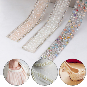 Apliques de hierro para ropa, zapatos, fabricación de cuentas redondas de perlas, decoración de diamantes de imitación, cinta Strass - Product Image 3