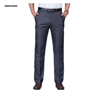 Oversize <span class=keywords><strong>a</strong></span> <span class=keywords><strong>righe</strong></span> laterali plissettate abito da uomo bianco nero cotone formale tuta regolabile <span class=keywords><strong>pantaloni</strong></span> Chino larghi - Product Image 4