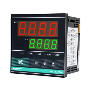 AOYI K Tipo J PT100 4-20mA Saída LCD AC 96x96 (1/4 din)mm termostato digital pid controlador de temperatura para moldagem por injeção