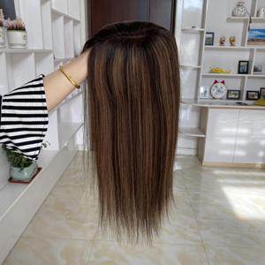 Topper en dentelle mono 5x6 en cheveux russes, couleur Balayage HAWAII haute densité, en stock, prêt à être expédié, pour femmes de salon souffrant de perte de cheveux - Product Image 3