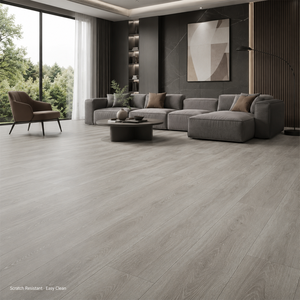 Revêtement de sol composite SPC économique en gros, ignifuge BF1-S1, 100 % nouveau matériau pour les dortoirs d'étudiants et les projets d'aménagement intérieur - Product Image 1