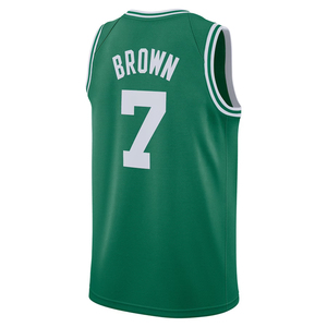 2025 Hommes Boston # 7 Maillots de basket-ball personnalisés en jersey marron, chemises brodées, uniformes pour jeunes, vêtements de sport avec logos - Product Image 3