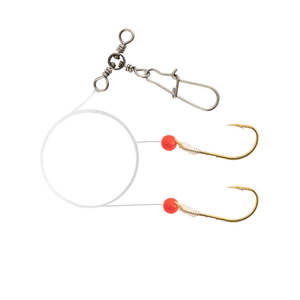 Venta directa de fábrica Ganchos <span class=keywords><strong>Fluke</strong></span> compensados con atado en un líder mono de 40LB con agua salada Marina giratoria de 60LB - Product Image 4