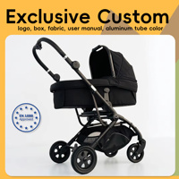 Poussette bébé pliable ultra-légère avec cadre en aluminium, tissu et plastique, idéale pour les voyages, Kinderwagen, Poussette BB