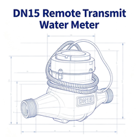 Compteur d'eau intelligent à transmission à distance 485, lecture photoélectrique directe, contrôle de vanne, communication à distance