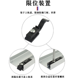 Riel Deslizante Xinshengfa de Aleación de Aluminio para Puertas de Armario con Dispositivo Limitador y Funcionamiento Silencioso - Product Image 1