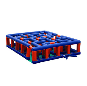 Grande maison hantée gonflable d'extérieur, labyrinthe de jeux <span class=keywords><strong>laser</strong></span> - Product Image 5