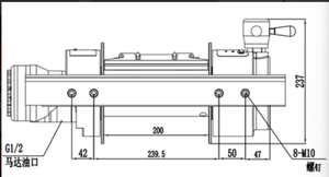 Treuil hydraulique personnalisé 10T le plus vendu avec câble en acier, hauteur de levage de 3 m pour les camions de remorquage de bateaux et les machines de construction - Product Image 6