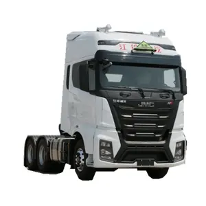 Çin üretici tedarik JMC 6*4 10 tekerlekler 470hp traktör kamyon römork kafa kamyon fiyat tehlikeli madde taşıma için