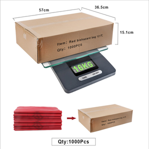 ถุงขยะพลาสติกทางการแพทย์หม้อนึ่งความดันสีเหลืองสีแดงแบบปรับแต่งได้ถุงขยะย่อยสลายได้ตามต้องการ - Product Image 6