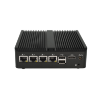 Sistema de Red Barebone de Bajo Costo 2026, Router Firewall sin Ventilador, 4 Puertos Ethernet, J1900 J6412 N100