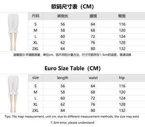 Jupon de sécurité pour <span class=keywords><strong>femme</strong></span>, style Lolita, médiéval, Renaissance, vintage, avec volants, ourlet en dentelle, nœud, coupe lanterne, forme citrouille, court, élastique et bouffant - Product Image 6