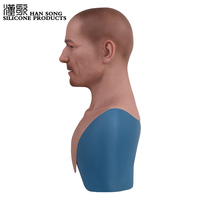 Accessoires de mascarade de fête Eugene Oldman, masque intégral en Silicone réaliste, masque d'halloween pour le vieil homme, Cosplay