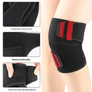 Ginocchiera con stabilizzatori laterali supporto per il <span class=keywords><strong>dolore</strong></span> al <span class=keywords><strong>ginocchio</strong></span> per uomo e donna supporto di compressione regolabile - Product Image 2