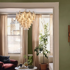 Lampadario JYLIGHTING in Stile Francese con Più Luci e Bracci in Vetro - Lampada <span class=keywords><strong>a</strong></span> <span class=keywords><strong>Sospensione</strong></span> Moderna per Progetti Alberghieri, Soggiorno e <span class=keywords><strong>Camera</strong></span> da <span class=keywords><strong>Letto</strong></span> - Product Image 3