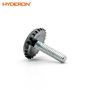 Pieds réglables en acier à fond rond et moleté Hyderon, robustes, pour meubles et machines-outils - Product Image 3