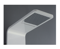 YL-5527 panneau de douche moderne salle de bain mural en acier inoxydable cascade colonne de douche ensemble tour massage corps buse led