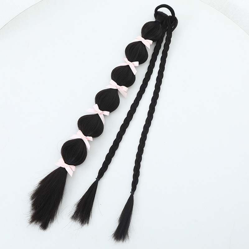 Bubble Three-Strand Braid [Pink Ribbon]