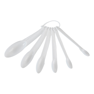 Nhỏ nấu ăn Công cụ đo lường 11 cái trắng rõ ràng nhựa đo ly thìa công cụ thiết lập - Product Image 4