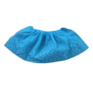 Disposable Non-Woven <b>Shoe</b> Covers Custom Size Anti-Slip Textured Dustproof For Indoor Household Use - Product Image 1