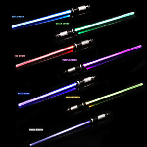 Paquete de 2 Sables Láser de Juguete para Niños, Extensibles, 2 en 1, con Luces LED Intermitentes de Colores - Product Image 3