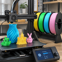 PLA Basic 8 Pack 250g 1.75mm 8x250g Set Uji Warna Filamen Printer 3D Gulungan Spool untuk Pengujian Sampel pada Printer FDM Umum