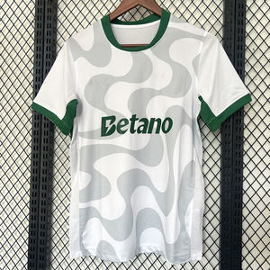 Ropa de fútbol de verano Nueva temporada 2025/26 Sporting Away Jersey Uniforme de manga corta Competiciones de clubes europeos con - Product Image 1