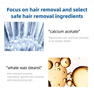 Özel etiket 120ml doğal ağrısız tüy dökücü sprey Creme Epilatoire dökün Homme Et Femme epilasyon sprey - Product Image 5