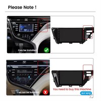 Autoradio 2 DIN Android Carplay pour Toyota Camry 2017-2020 10.1 INCH Stereo Multimedia dvd GPS Navigation Android Car player