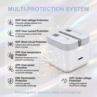 Produits Populaires : Adaptateurs de Charge Rapide Type C 40W Constant 60W de Pointe Dynamique, Pliables, Prise UK, pour Électronique